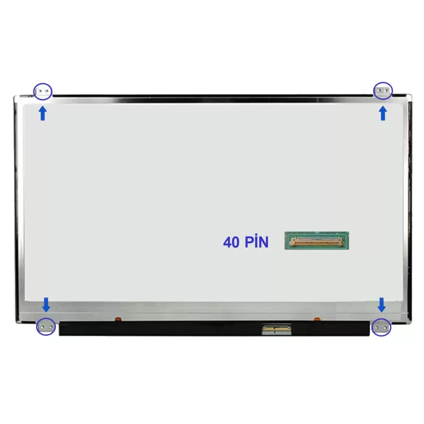 LTN156AT30-301, N156BGN-E41 REV.C1 Uyumlu Led Lcd Ekran