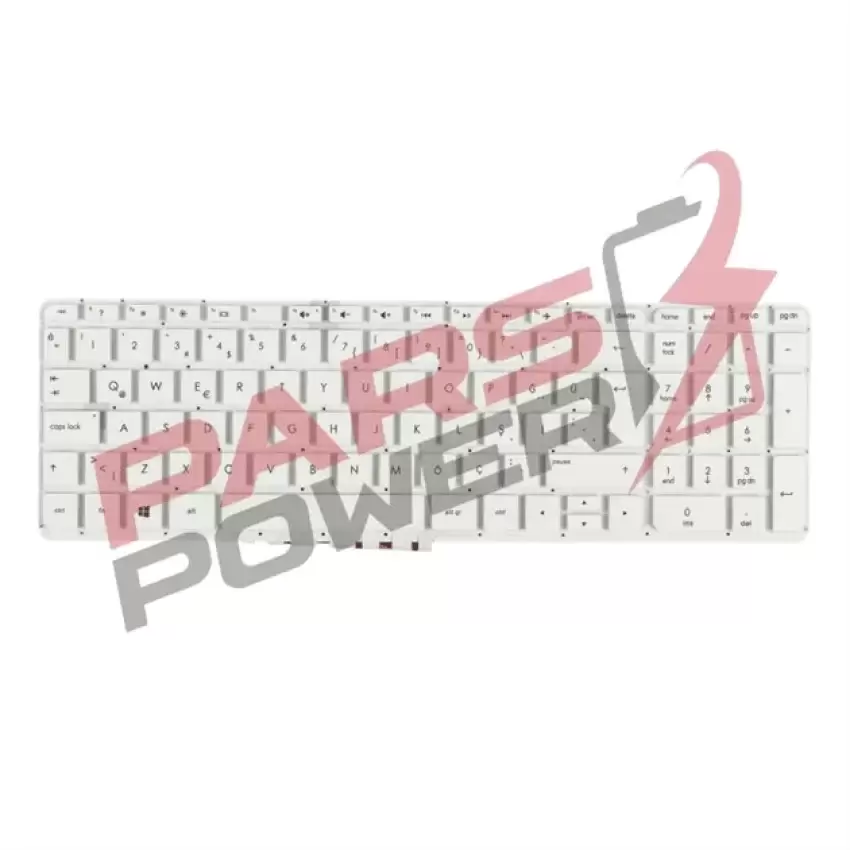 HP Pavilion 15-p208nt, 15-p209nt, 15-p210nt Notebook Klavye (Beyaz TR)