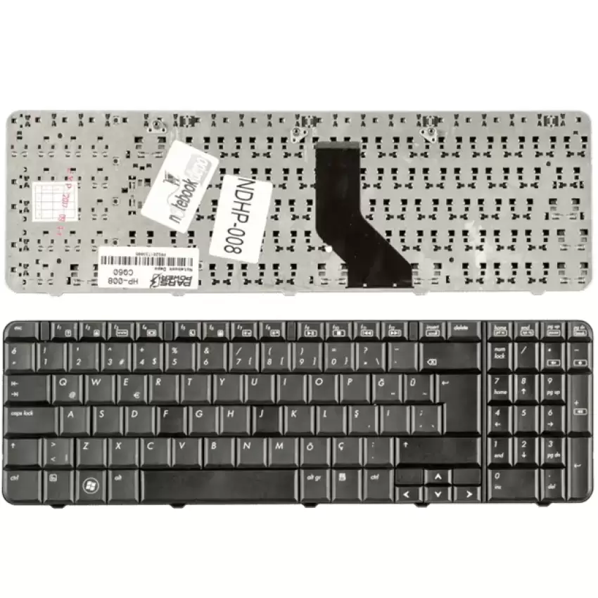 HP Compaq CQ60-400, CQ60-500, CQ60-600 Notebook Klavye (Siyah TR)