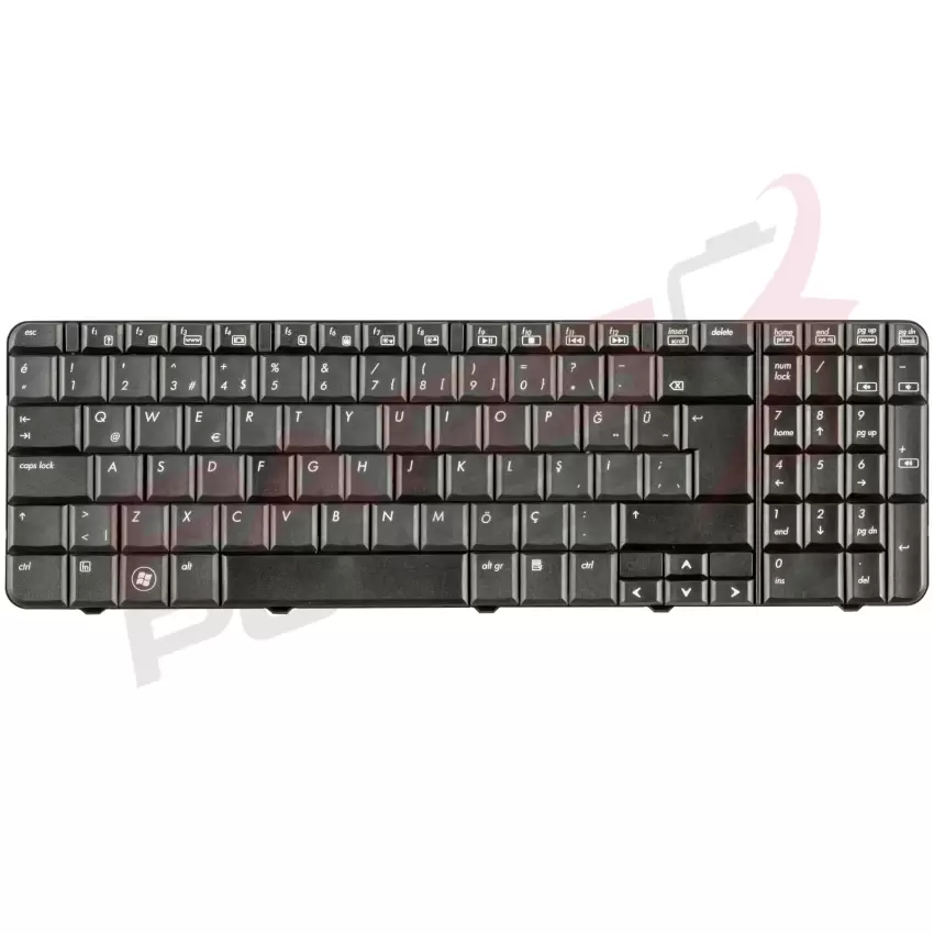 HP Compaq CQ60-400, CQ60-500, CQ60-600 Notebook Klavye (Siyah TR)