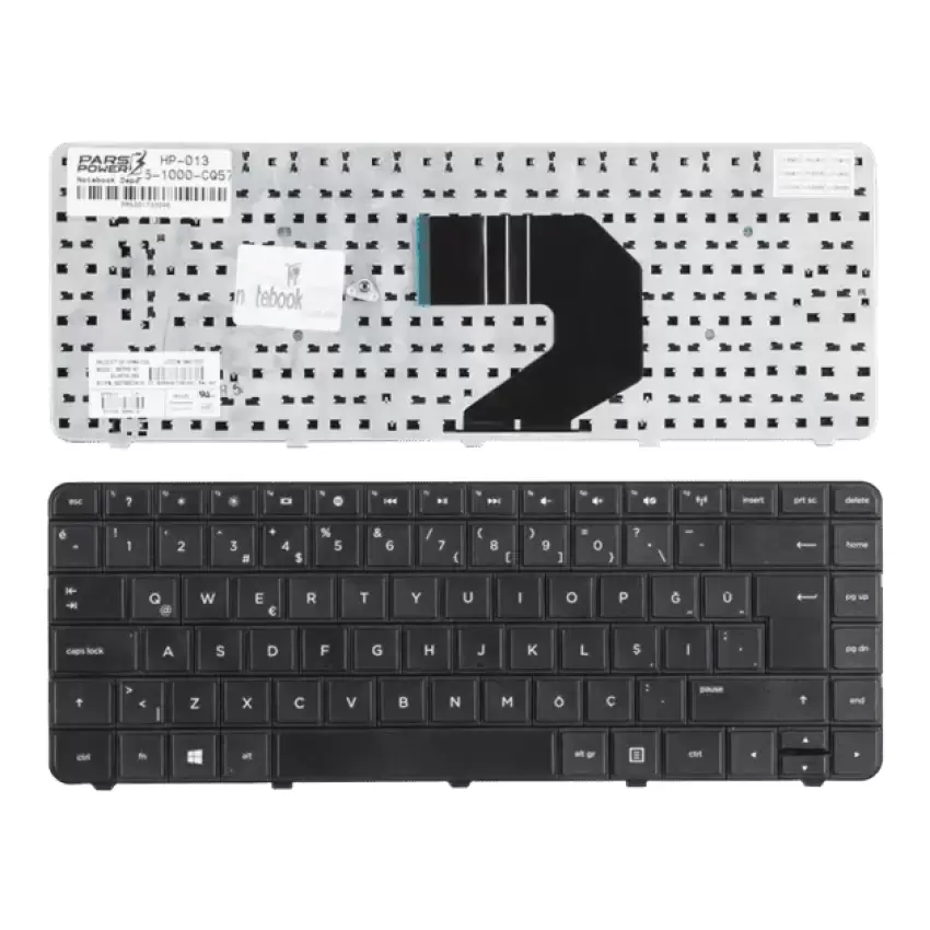 HP Pavilion G6-1215et, G6-1215st, G6-1216et Notebook Klavye (Siyah TR)