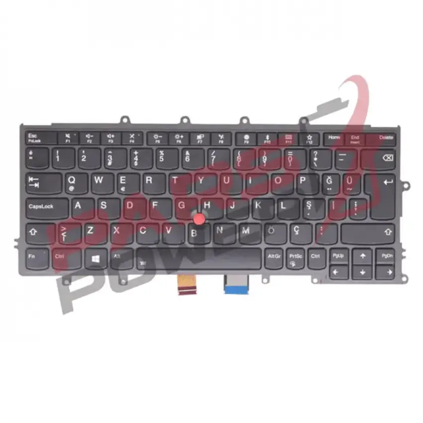 Lenovo ThinkPad X240, X250, X260 Notebook Klavye Işıklı (Siyah TR)