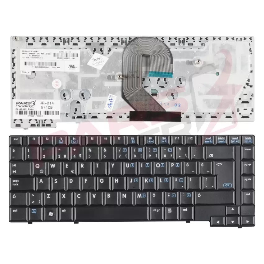 HP NSK-H4A01, NSK-H4A0T, V070526AK1 Notebook Klavye (Siyah TR)