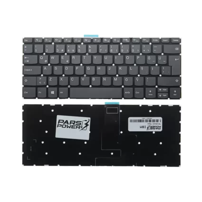 Lenovo Flex 5-1470, Flex 5-1570 Notebook Klavye (Siyah TR)