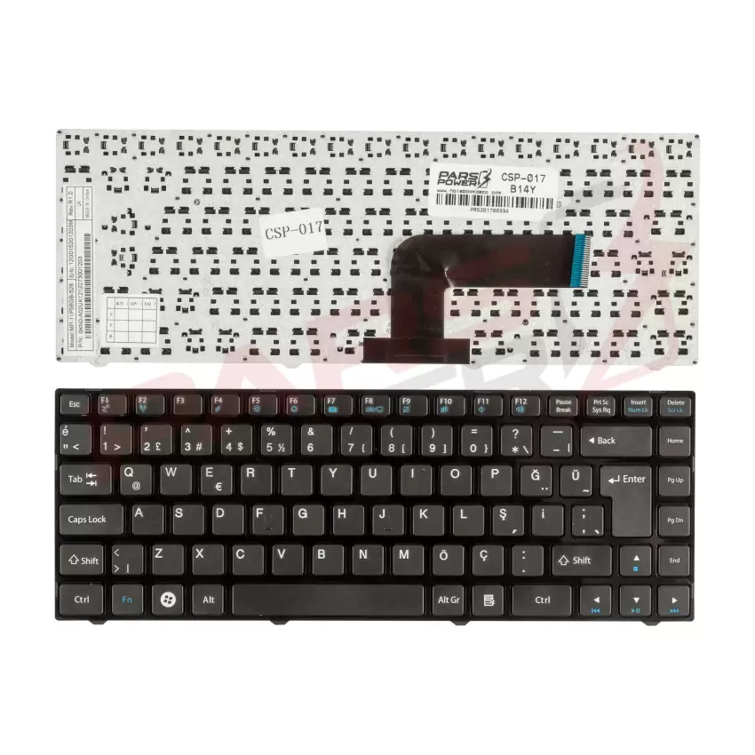 Casper CBA.3317-85OOV, CBA.3317-8C00V Notebook Klavye (Siyah TR)