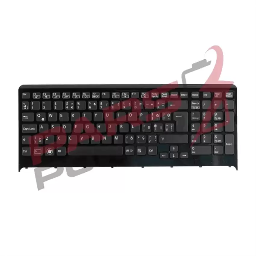 Sony VPC-F22L1E, VPC-F235FW/B Notebook Klavye Işıklı (Siyah TR)