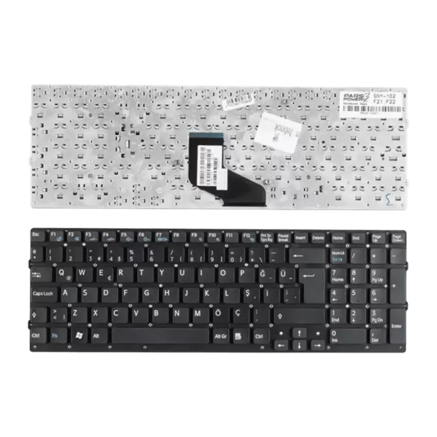 Sony VPC-F24M1E, VPC-F24Q1E Notebook Klavye (Siyah TR)