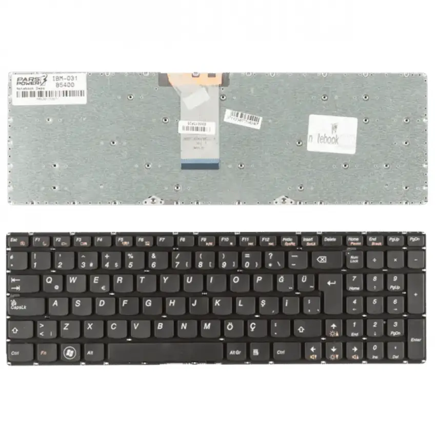 Lenovo 25204916, 25213231, 25-213231 Notebook Klavye (Siyah TR)