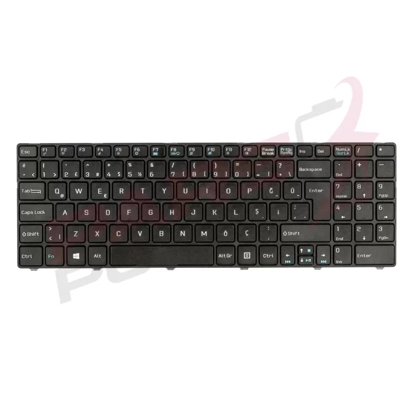 Casper CNU.B980-4K05V-S, CNY.3210-8N35P-G Notebook Klavye (Siyah TR)