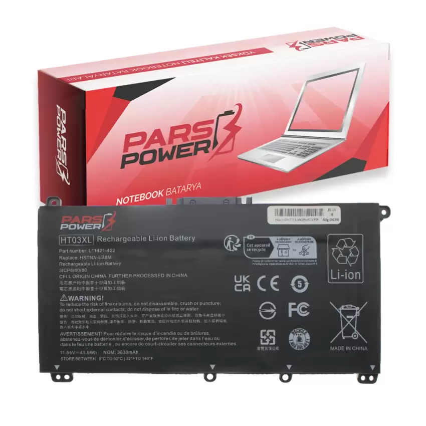 HP 14-ce000, 14-cf000, 14-ck000, 14-cm000 Batarya - Pil (Pars Power)