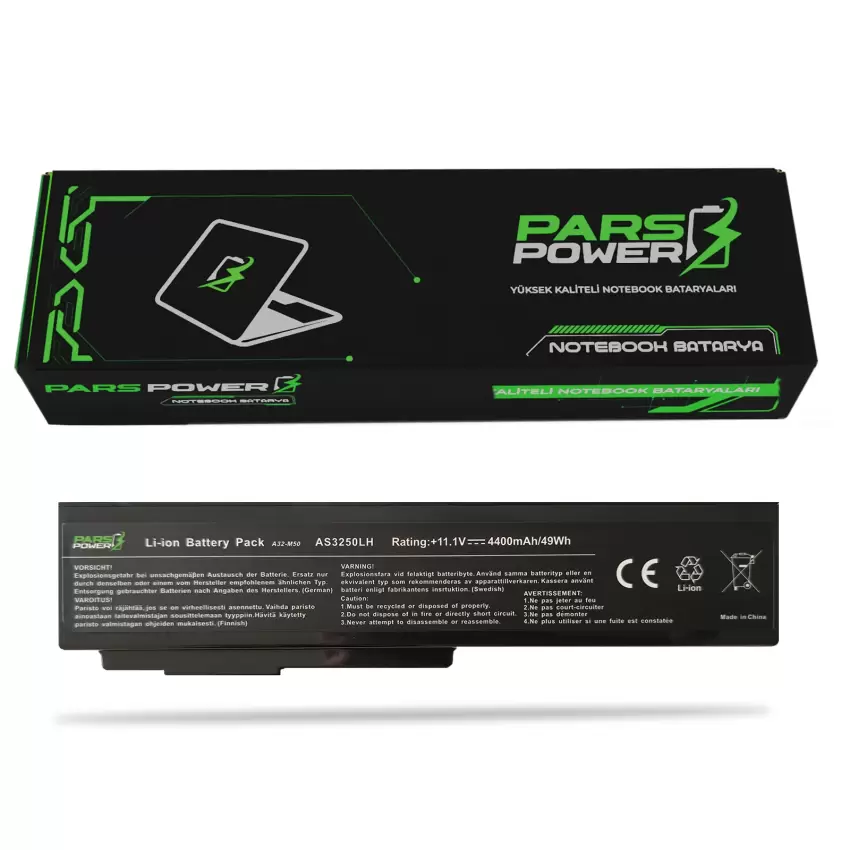 Asus G50V-253DV, G50V-266DV Notebook Batarya - Pil (Pars Power)