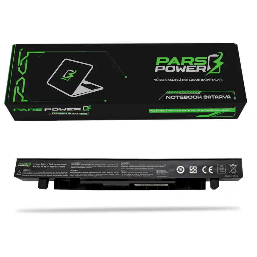 Asus F550VB, F550VC, F550VL, F550WA Notebook Batarya - Pil (Pars Power)