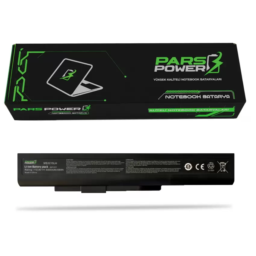 Msi CR640DX, CR640X, CX640DX, CX640MX Notebook Batarya - Pil (Pars Power)