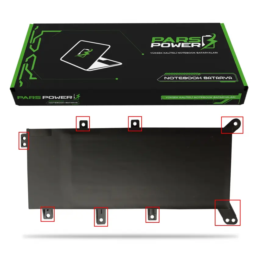 Asus A555YI, F555YI, K555YI Notebook Batarya - Pil (Pars Power)
