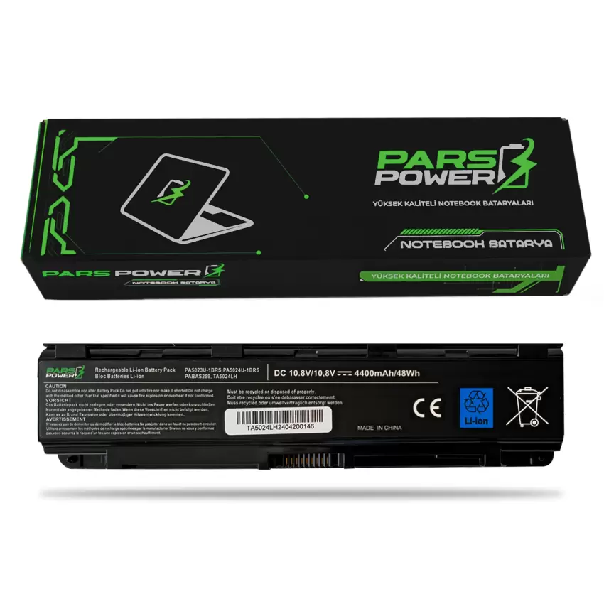 Toshiba Satellite C855-1NJ, C855-1PM Notebook Batarya - Pil (Pars Power)