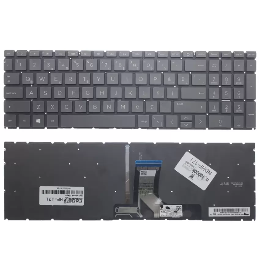 HP Pavilion 15-eh0013nt (2N2S1EA) Klavye Işıklı (Siyah TR)