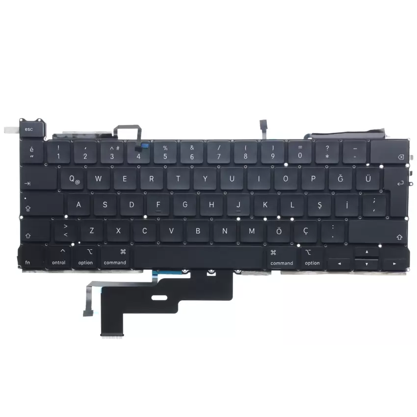 Apple MacBook Pro 13 A2289 2020 Klavye Işıklı (Siyah TR)