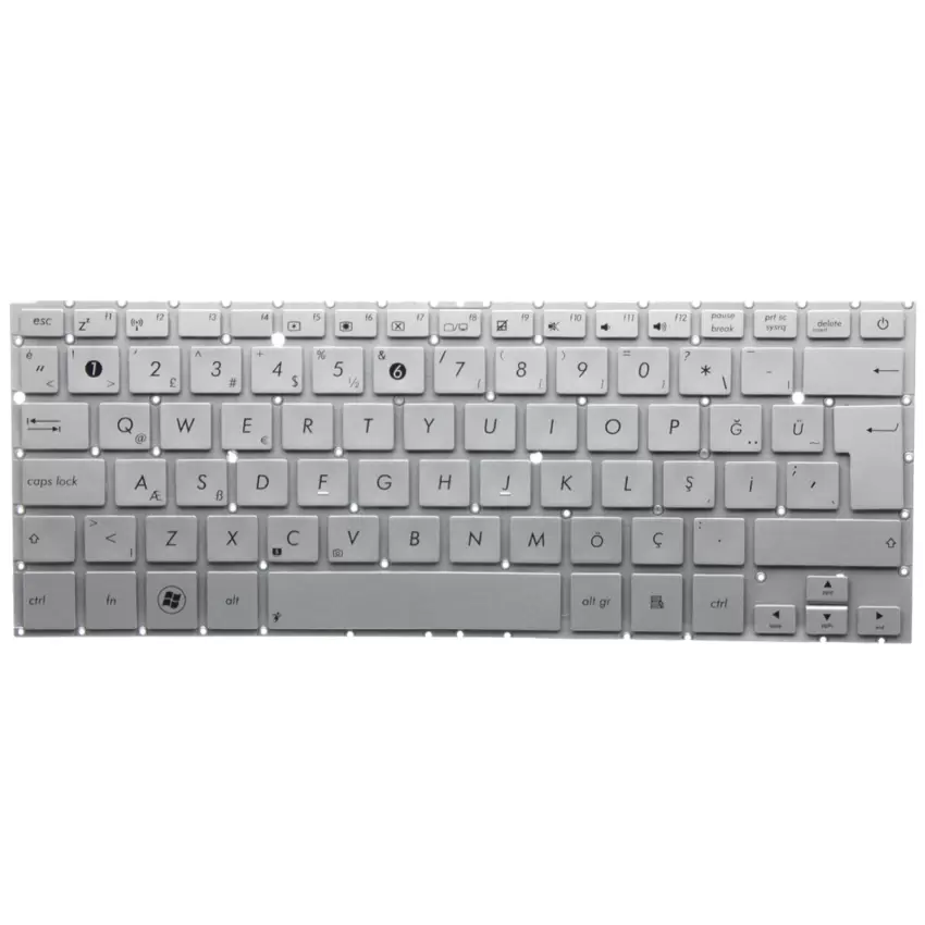 Asus Zenbook UX31A-R4003H, UX31A-R4003V Notebook Klavye (Gümüş TR)