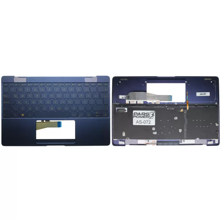 Asus Zenbook 3 UX390UA-GS074T Üst Kasalı Klavye (Mavi TR)