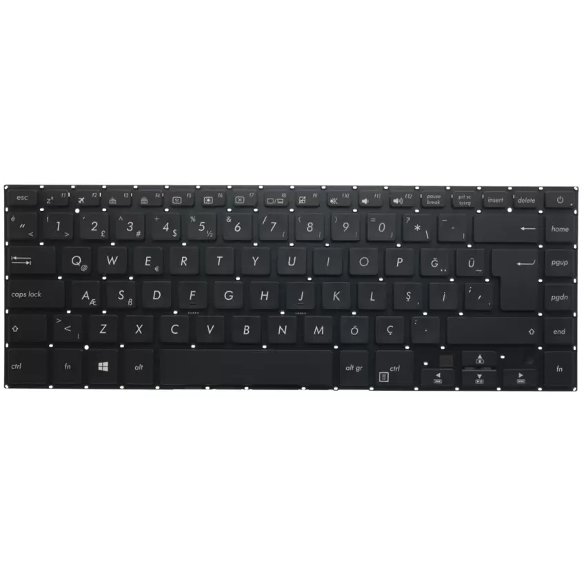 Asus S510UN-BQ133T, S510UQ-BQ262T Notebook Klavye Işıklı (Siyah TR)