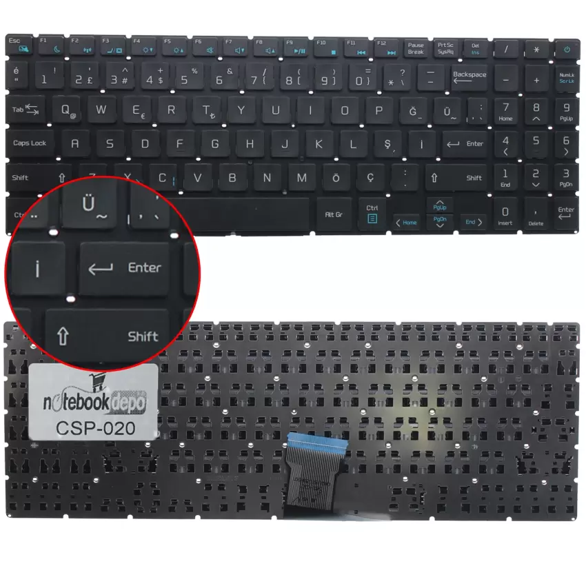 Casper Nirvana S500.1021-AC00P-G-F Klavye (Siyah TR)