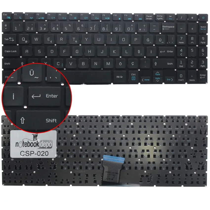 Casper Nirvana S500.1021-BT50T-G Klavye (Siyah TR)