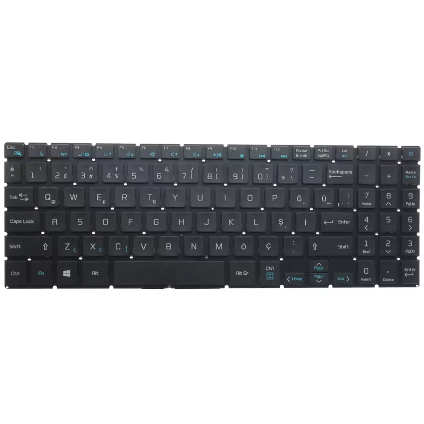 Casper Nirvana S500.8565-8E50X-G-F Klavye (Siyah TR)