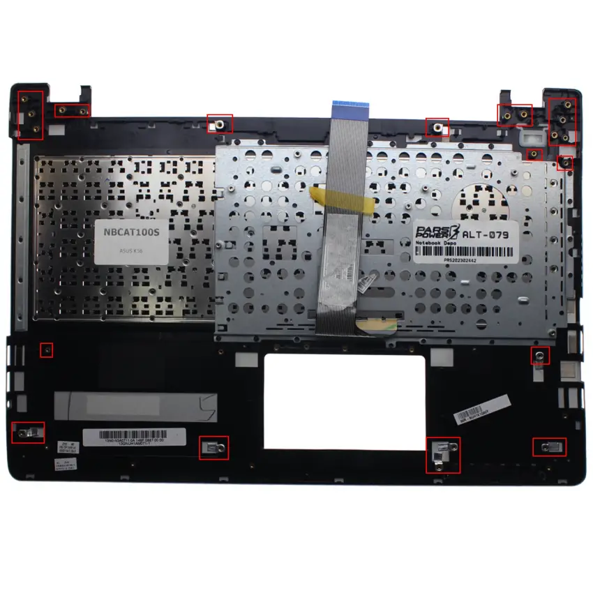 Asus K56CA-XX008H, K56CB-XO029D Üst Kasalı Klavye (Siyah TR)