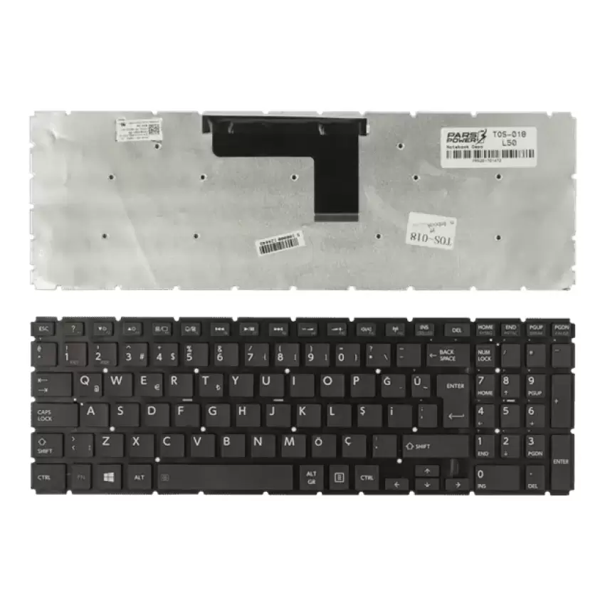 Toshiba 9Z.NBCSQ.11D, 9Z.NBLSQ.001 Notebook Klavye (Siyah TR)