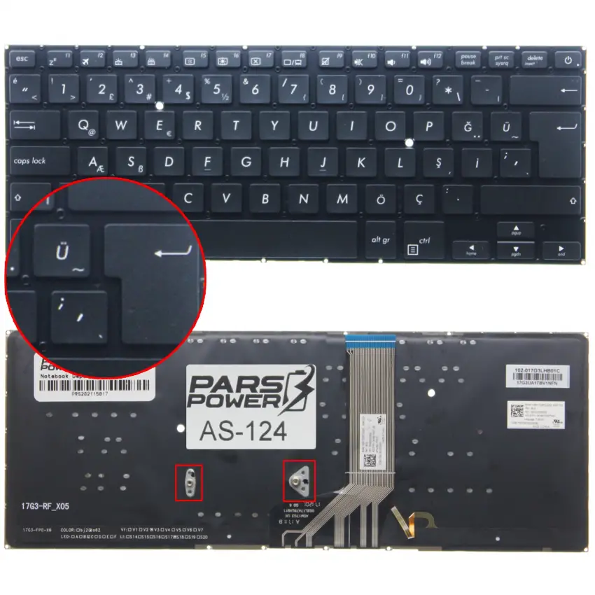 Asus VivoBook S14 S410UQ-BV106T Klavye Işıklı (Siyah TR)