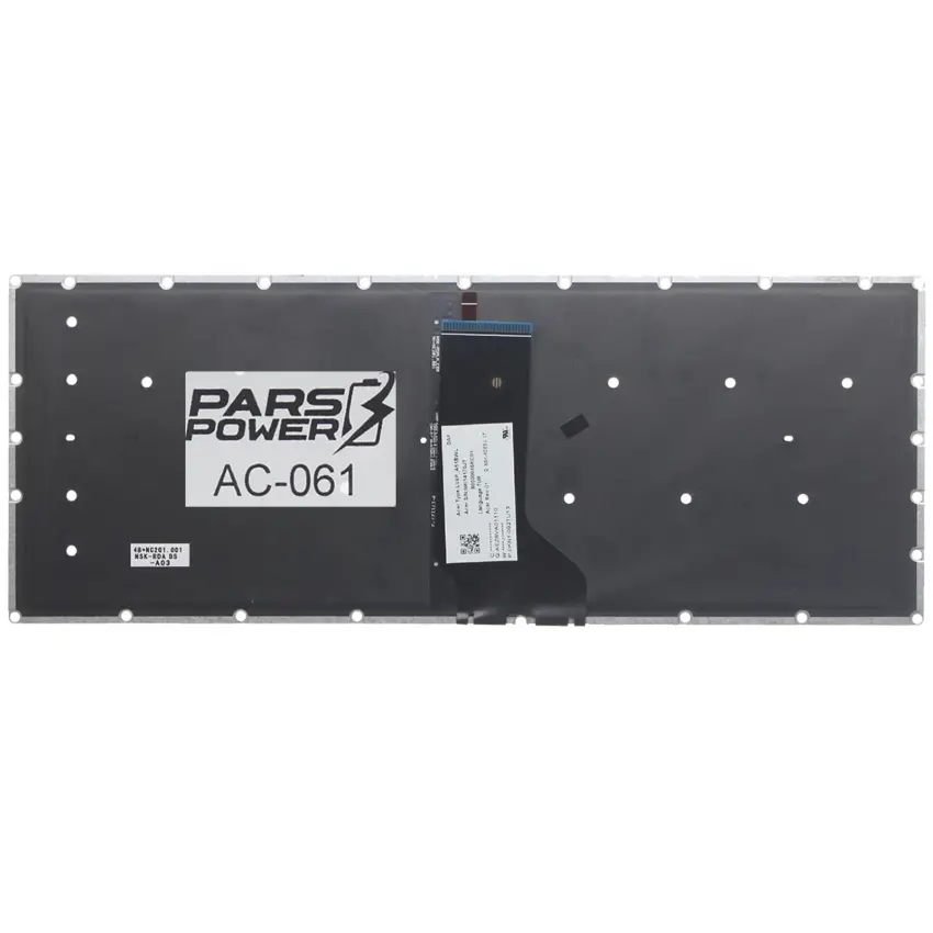 Acer Aspire N17Q4 Serisi Notebook Klavye Işıklı (Siyah TR)