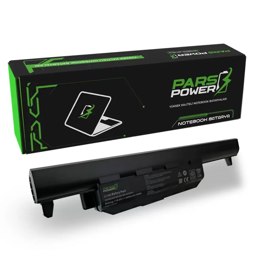 Asus K55VD-SX023R, K55VD-SX041D Notebook Batarya - Pil (Pars Power)