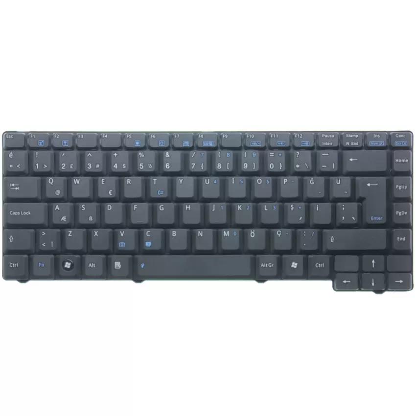 Asus A7JC, A7SN, A7SV Klavye (Siyah TR)