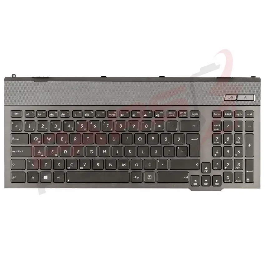 Asus G57JK Notebook Klavye (Kasalı Işıklı Siyah TR)