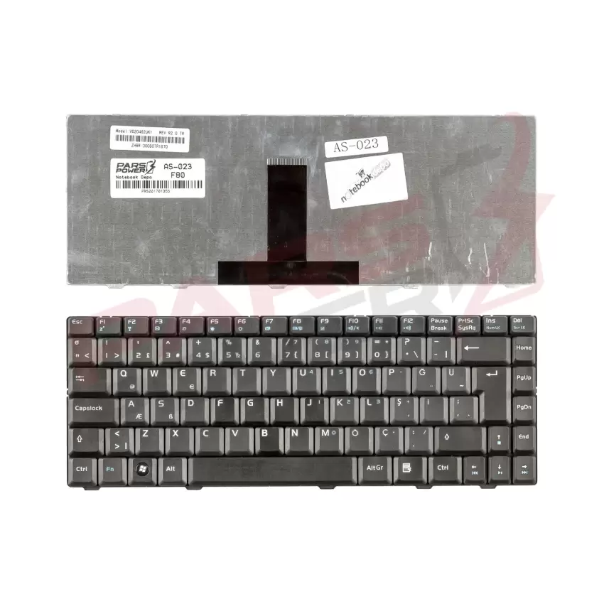 Asus F83T-2D Notebook Klavye (Siyah TR)