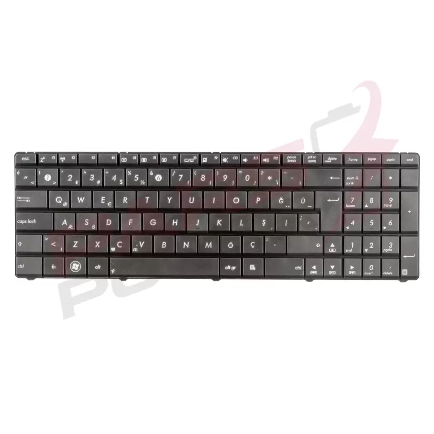 Asus A73B, A73BE, A73BR, A73BY Notebook Klavye (Siyah TR)