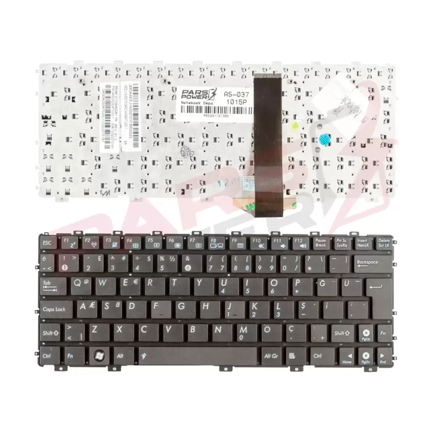 Asus Eee Pc 1016, 1016P, 1016PT, 1018P, 1018PB Notebook Klavye (Siyah TR)