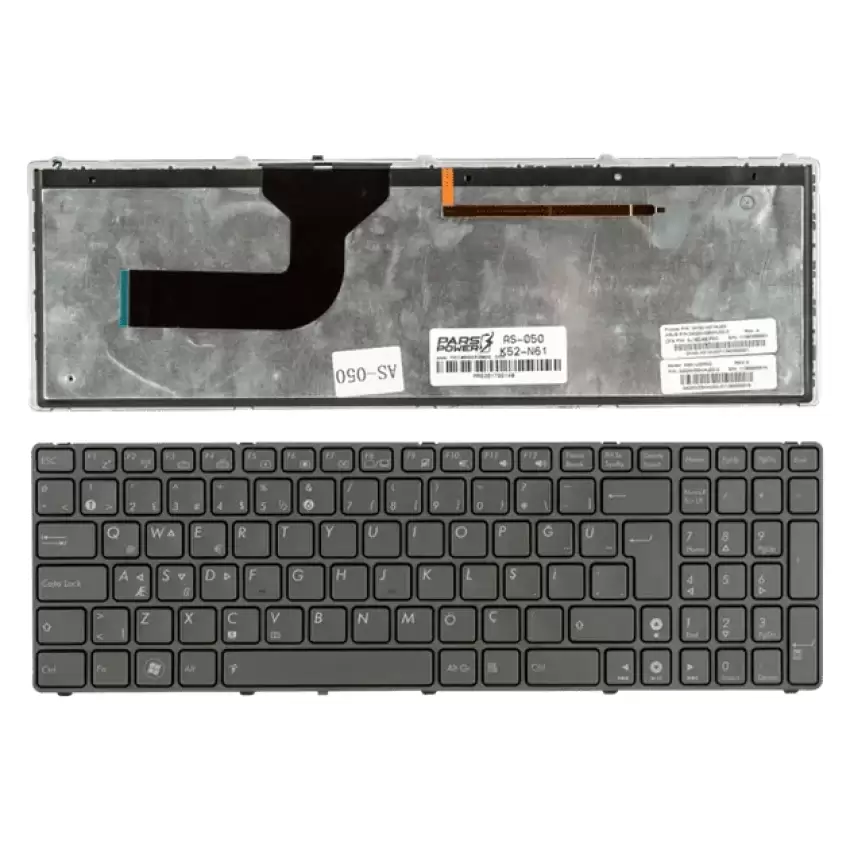 Asus NSK-UGP01, NSK-UGP0T, V090546AK1 Notebook Klavye Işıklı (Siyah TR)