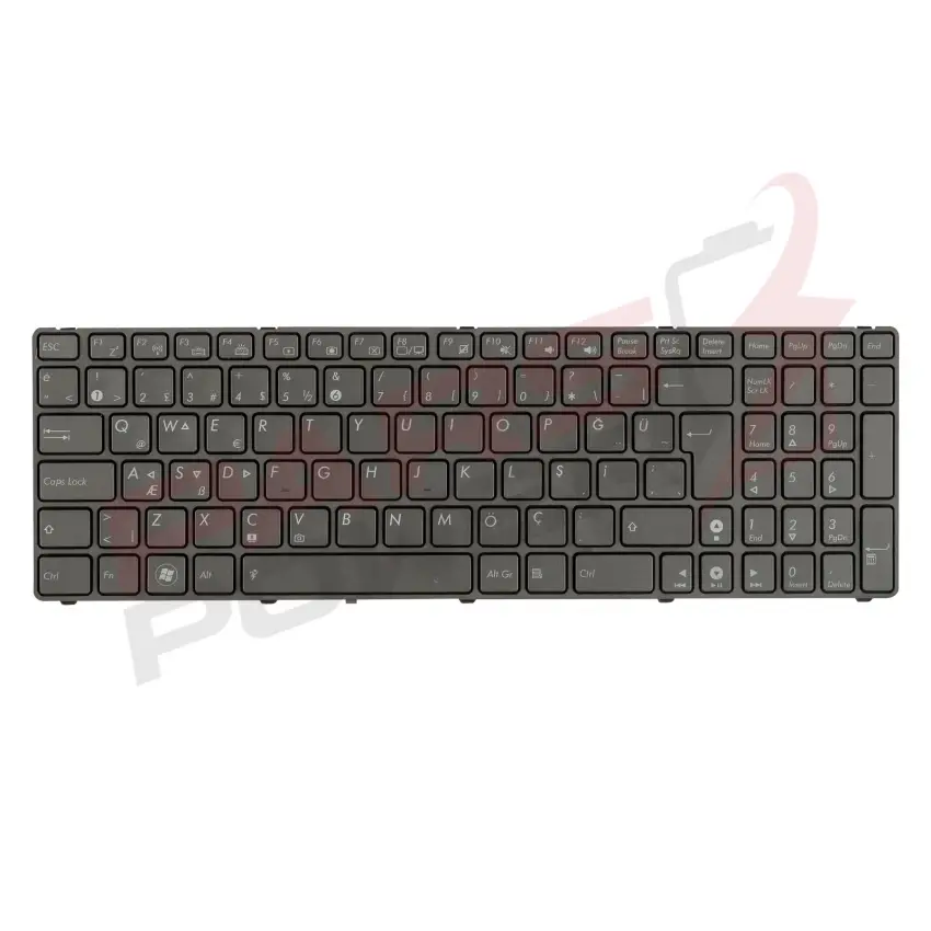 Asus K53SJ-SX028R, K53SJ-SX075V Notebook Klavye Işıklı (Siyah TR)