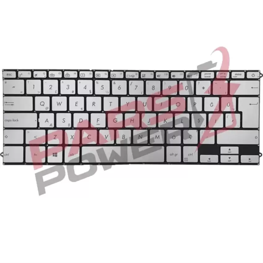 Asus UX490UA-BE037T Notebook Klavye (Işıklı Gümüş TR)