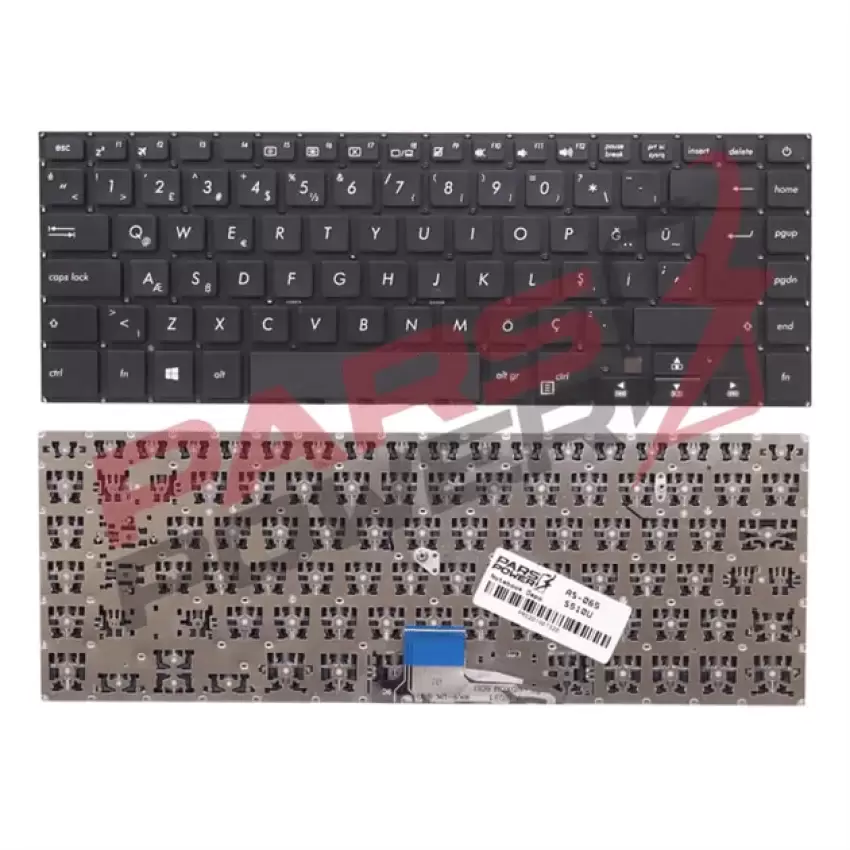 Asus 0KNB0-4626TU00, AEXKGA02010 Notebook Klavye (Siyah TR)