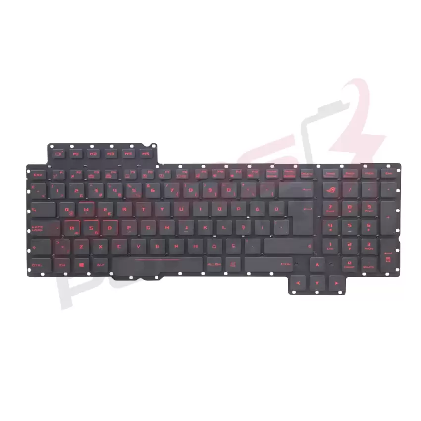 Asus ROG G752V, G752VT Notebook Klavye Işıklı (Siyah TR)