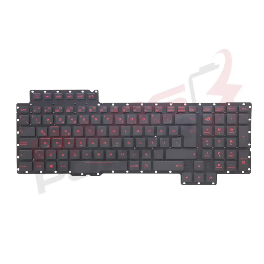 Asus ROG G752VL, G752VY Notebook Klavye Işıklı (Siyah TR)
