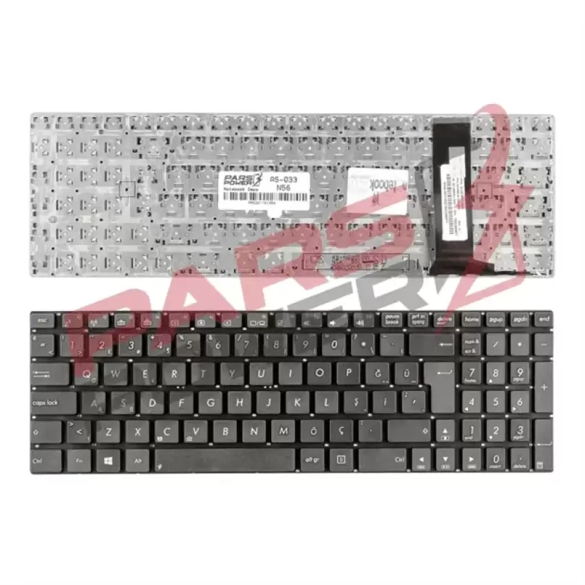 Asus GL550J, N550JA, N550JK, N550JV Klavye (Siyah TR)