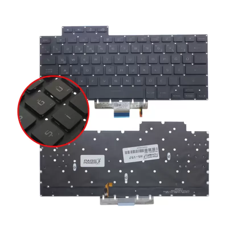Asus ROG Zephyrus G15 GA503RM-HQ068W Klavye Işıklı (Siyah TR)