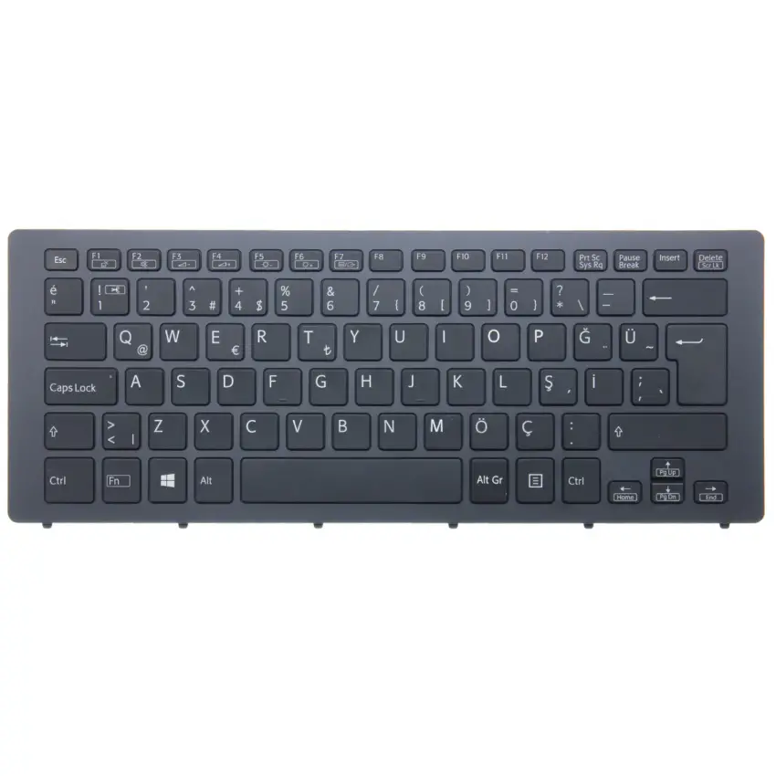 Sony Vaio SVF15N1G4R, SVF15N1H4R Klavye Işıklı (Siyah TR)