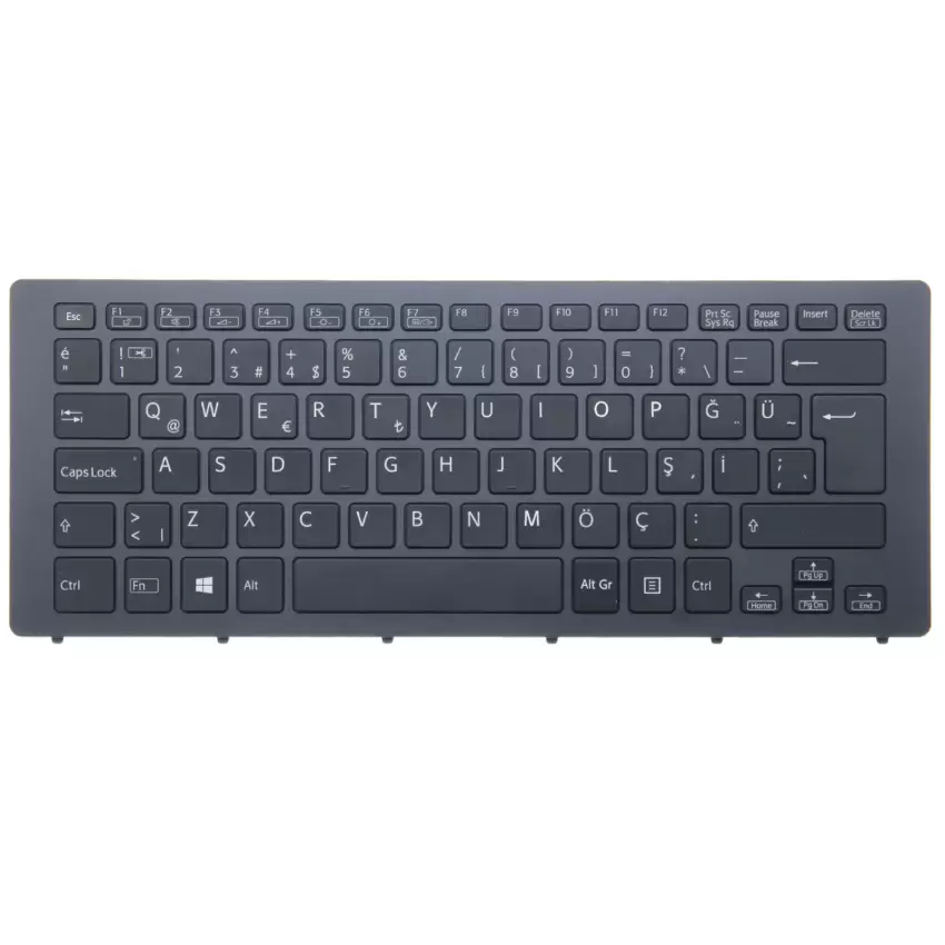 Sony Vaio SVF15N1L2E, SVF15N1L2ES Klavye Işıklı (Siyah TR)