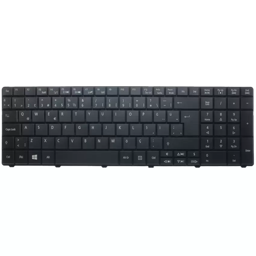 Acer AEZK6N00010, AEZK6P00010, AEZK6Q00010 Notebook Klavye (Siyah TR)