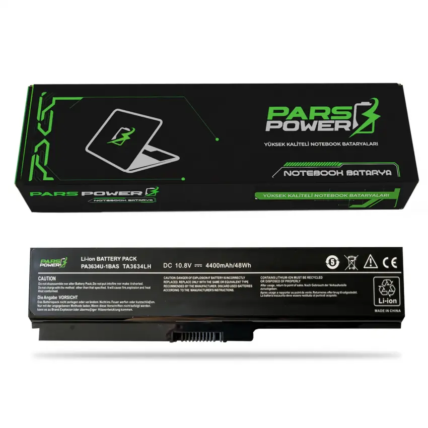 Toshiba Satellite L650-1DE, L650-1FF Notebook Batarya - Pil (Pars Power)