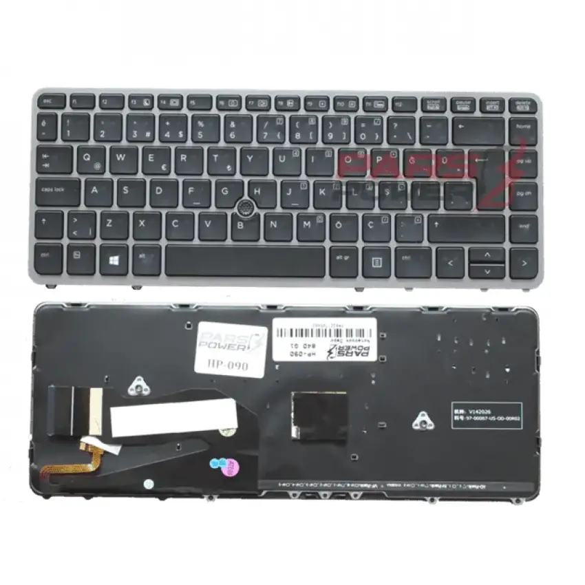 HP EliteBook 850 G2 H9W21EA, J8R52EA Notebook Klavye (Siyah TR)